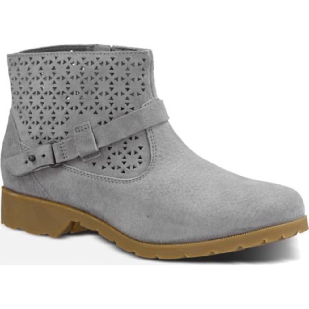 Teva DelavinGrey Waterproof Suede Leather Booties